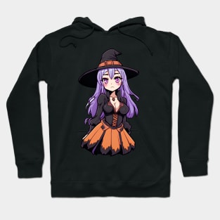 cute anime witch girl Hoodie